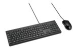 Kensington KM100 EQ kabelgebundenes Tastatur-Maus-Set - QWERTY Nordisch - schwarz