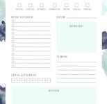 Teachly Tagesplaner DIN A4, mint