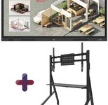 LG CreateBoard 65TR3DQ-B Signage Touch Display 165 cm 65 Zoll inkl. Neomounts FL50-525BL1 MOVE Go Rollwagen