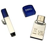 Dell Combo USB-Stick 128 GB Blau/Silber