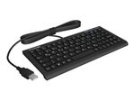 KeySonic ACK-3401U kabelgebundene Super-Mini-Tastatur - QWERTY UK - schwarz