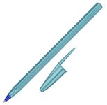 BIC® Kugelschreiber Cristal Glace metallblau, Schreibfarbe: Blau