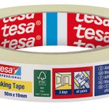 tesa Kreppband Masking Tape 19,0 x 50,0 (mm x m) beige