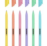 Kores® Kugelschreiber K0R-M Pastel farbsortiert, Schreibfarbe: Blau