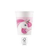 Procos Einhorn Regenbogenfarbe Pappbecher