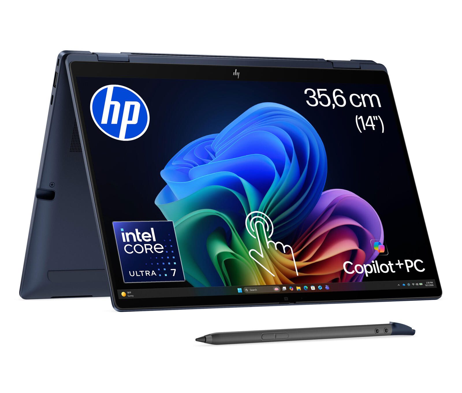 HP EliteBook X Flip G2i Intel® Core™ Ultra 7 356H Notebook Next Gen AI PC 35,6 cm (14") video preview