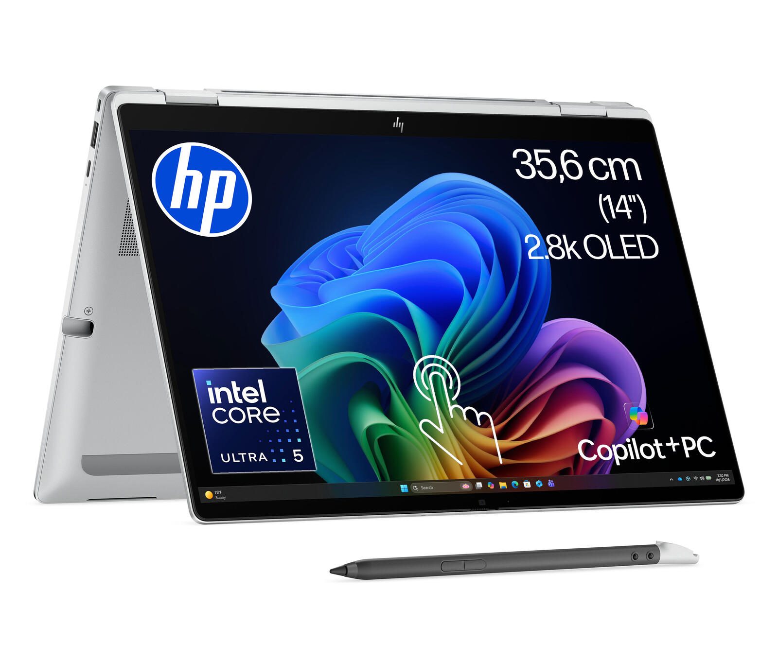 HP EliteBook X Flip G2i Intel® Core™ Ultra 5 325 Notebook Next Gen AI PC 35,6 cm (14") video preview