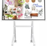 Samsung Flip WM65FX Flipchart 164 cm 65 Zoll inkl. Neomounts MOVE go Flip FL50-515WH1 Rollwagen