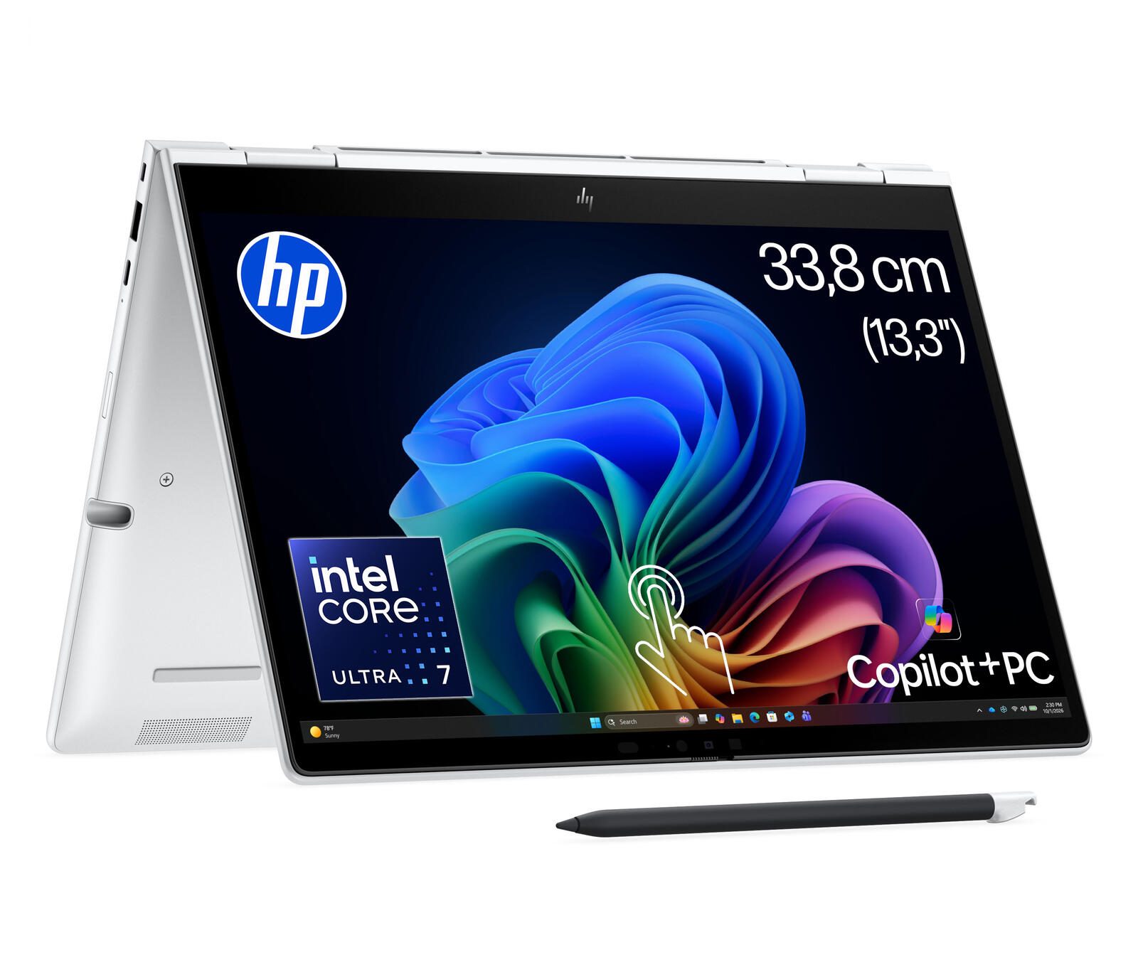 HP EliteBook 8 Flip G2i Intel® Core™ Ultra 7 355 Notebook Next Gen AI PC 33,8 cm (13.3") video preview