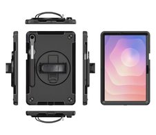 eSTUFF OHIO Defender Hülle für Galaxy Tab S10FE+ schwarz