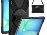 eSTUFF Galaxy Tab S10 FE+ AUSTIN Defender Case ohne eingebautes Frontglas - Schwarz