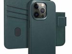 Accezz 2-in-1 Klapphülle aus Leder mit MagSafe für das Apple iPhone 15 Pro - Cedar Green