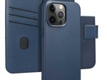 Accezz 2-in-1 Klapphülle aus Leder mit MagSafe für das Apple iPhone 15 Pro Max - Nightfall Blue