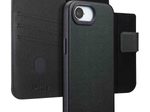 Accezz 2-in-1 Klapphülle aus Leder mit MagSafe für das Apple iPhone 17e / 16e - Onyx Black