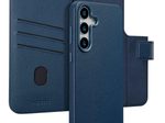 Accezz 2-in-1 Klapphülle aus Leder mit MagSafe für das Samsung Galaxy S25 Plus - Nightfall Blue