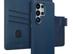 Accezz 2-in-1 Klapphülle aus Leder mit MagSafe für das Samsung Galaxy S25 Ultra - Nightfall Blue