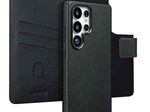 Accezz 2-in-1 Klapphülle aus Leder mit MagSafe für das Samsung Galaxy S25 Ultra - Onyx Black