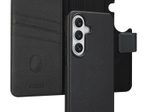 Accezz 2-in-1 Klapphülle aus Leder mit MagSafe für das Samsung Galaxy S26 - Onyx Black