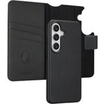 Accezz 2-in-1 Klapphülle aus Leder mit MagSafe für das Samsung Galaxy S26 - Onyx Black