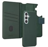 Accezz 2-in-1 Klapphülle aus Leder mit MagSafe für das Samsung Galaxy S26 Plus - Cedar Green