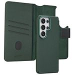 Accezz 2-in-1 Klapphülle aus Leder mit MagSafe für das Samsung Galaxy S26 Ultra - Cedar Green
