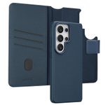 Accezz 2-in-1 Klapphülle aus Leder mit MagSafe für das Samsung Galaxy S26 Ultra - Nightfall Blue