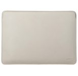 Accezz Leather Laptop Hülle fur das Apple MacBook 16 Zoll - Laptop Sleeve - Beige