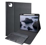 Accezz Bluetooth Keyboard Klapphülle für das Apple iPad Air 13" (2026) M4 / (2025) M3 / (2024) M2 - QWERTZ / DE - Schwarz