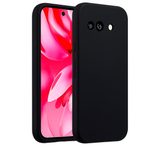 Accezz Liquid Silikoncase für das Google Pixel 9A - Schwarz