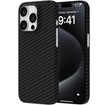 Accezz MagSafe Kevlar® Hülle für das Apple iPhone 15 Pro - Schwarz