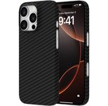 Accezz MagSafe Kevlar® Hülle für das Apple iPhone 16 Pro Max - Schwarz