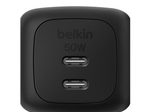 Belkin BoostCharge Pro 50 W 2x USB-C GaN Ladegerät, schwarz