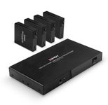 LINDY 4 Port HDMI 4K60 & IR Splitter Extender, 70 m, Cat.6