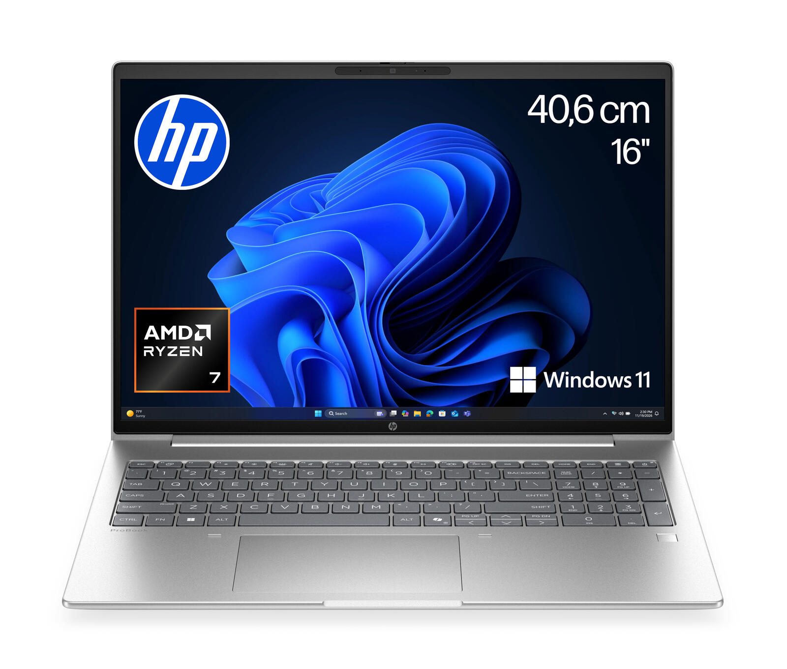 HP ProBook 4 G2a 16 AI AMD Ryzen™ 7 250 Notebook 40,6 cm (16") video preview