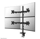 Neomounts DS60-600BL2-2 Quadruple-Monitorarm für vier Bildschirme 10-32 Zoll