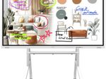 Samsung Flip WM85FX Flipchart 214,63 cm 85 Zoll inkl. Neomounts FL50-525WH1 MOVE Go Rollwagen