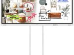 Samsung Flip WM75FX Flipchart 189 cm 75 Zoll inkl. Neomounts FL55-875WH1 MOVE Lift elektrisch höhenverstellbarer Rollwagen
