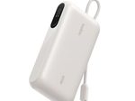 Belkin BoostCharge Powerbank 10.000mAh PD45 W mit Display, USB-A und USB-C Anschluss, inkl. USB-C-Kabel, sand