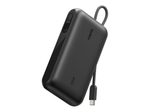 Belkin BoostCharge Powerbank 10.000mAh PD45 W mit Display, USB-A und USB-C Anschluss, inkl. USB-C-Kabel, schwarz