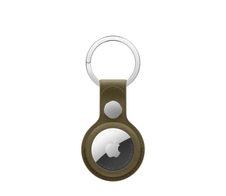 Apple AirTag Feingewebe Schlüsselanhänger - Dunkeloliv