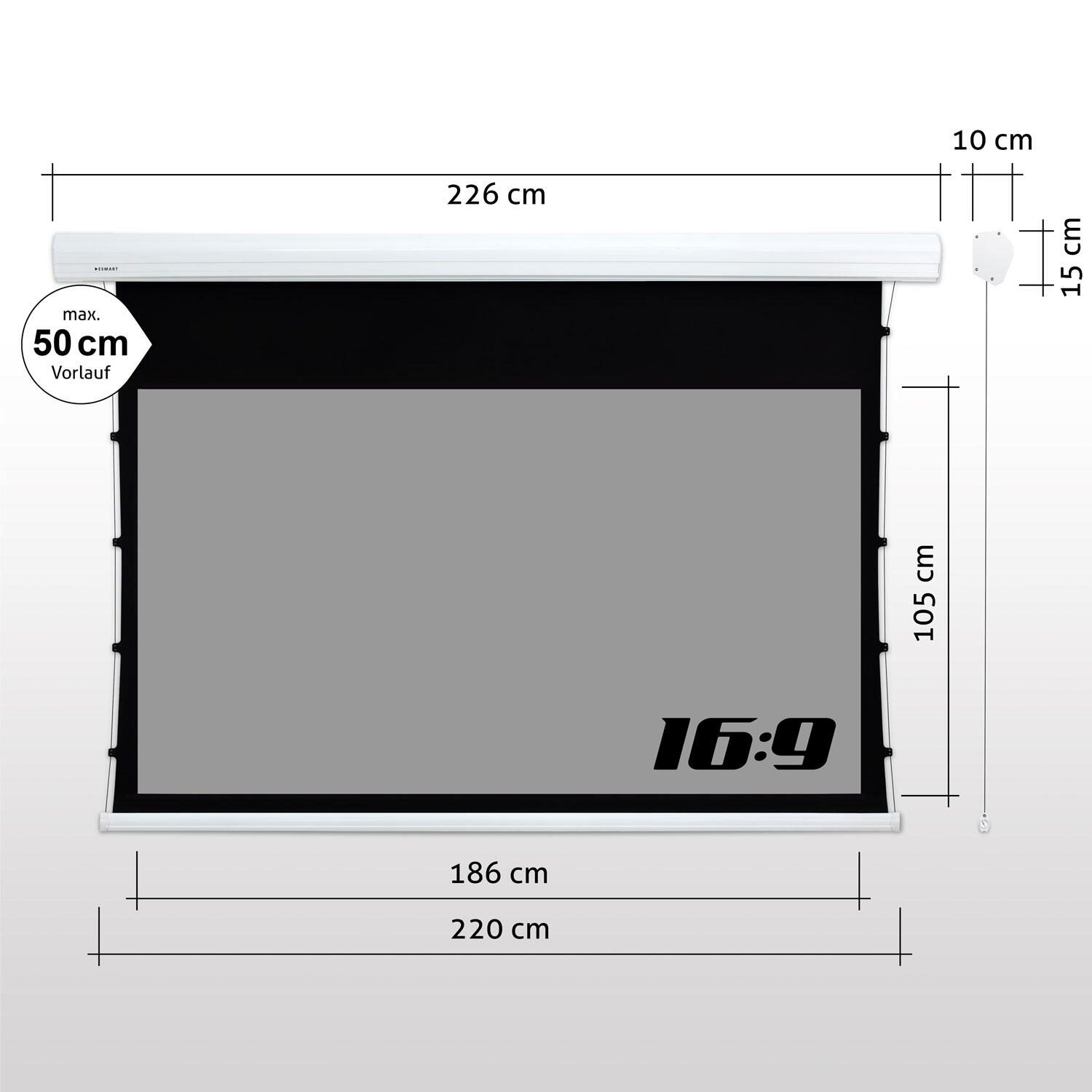 eSmart Germany Expert XTR Tension-Leinwand 186x105 cm (84") 16:9