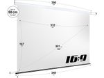eSmart Germany Akustik-Motor Leinwand MIMOTO 332 x 187 cm (150") 16:9