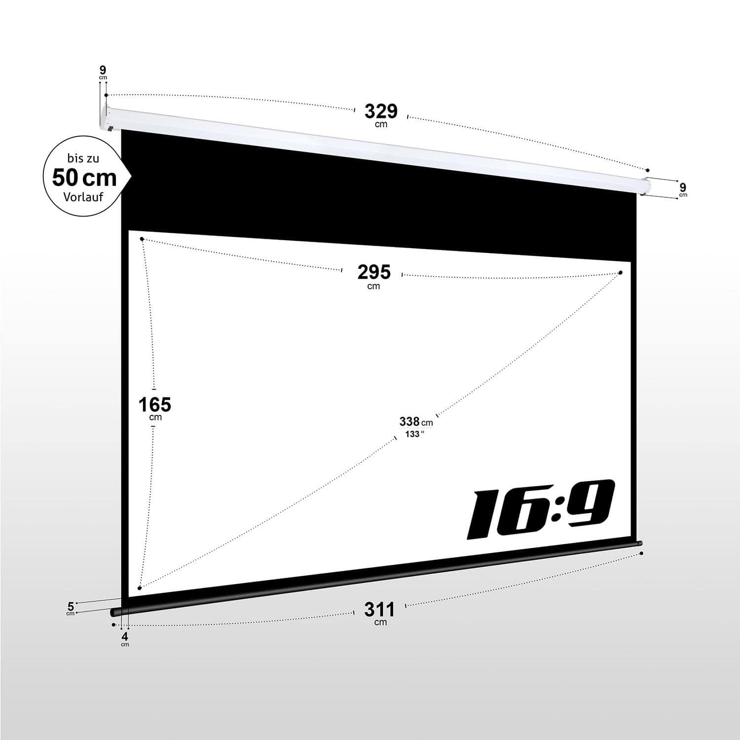 eSmart Germany Motor Leinwand MIMOTO 295 x 165 cm (133") 16:9