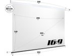 eSmart Germany Akustik-Motor Leinwand MIMOTO 266 x 149 cm (120") 16:9