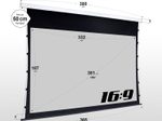 eSmart Germany Tageslicht Tension Leinwand GRAU Glasfaser 332x187 cm (150") 16:9