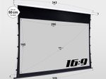 eSmart Germany Tageslicht Tension Leinwand GRAU Glasfaser 295x165 cm (133") 16:9