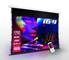 eSmart Professional TATENSO Tageslicht Tension Leinwand grau 279,4 cm 110 Zoll