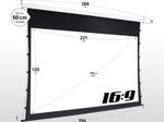 eSmart Germany Tageslicht Tension Leinwand GRAU Glasfaser 221x125 cm (100") 16:9