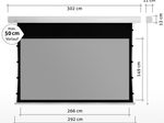 eSmart Expert XTS Tension Leinwand Grau 266 x 149 cm (120") 16:9