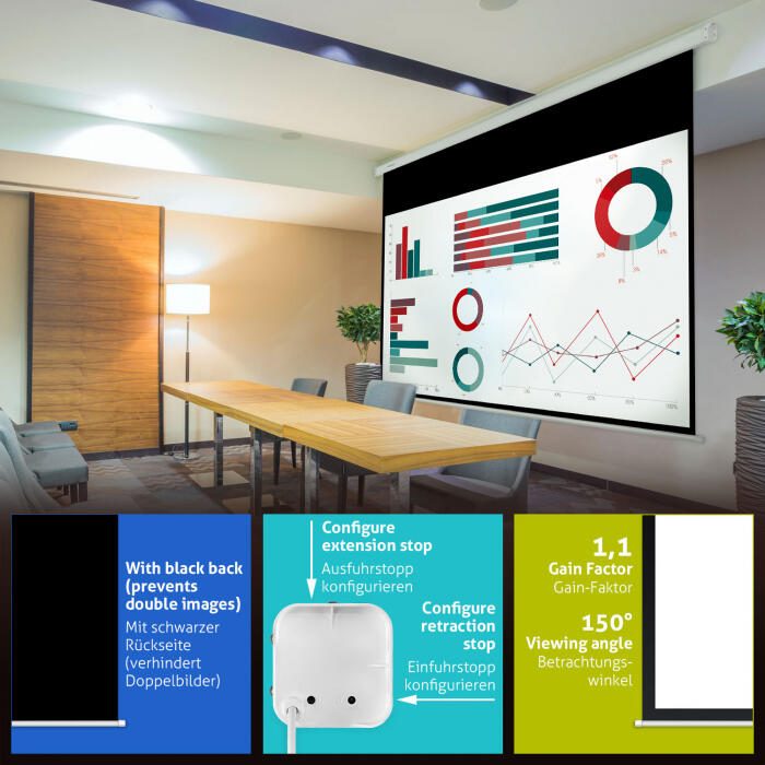 eSmart Professional MIMOTO Motor Leinwand 280 x 210 cm (138") 4:3
